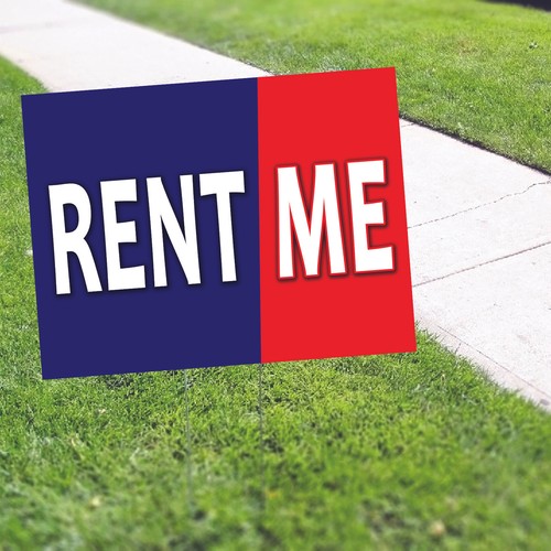 Rent yard sign with - yard,
