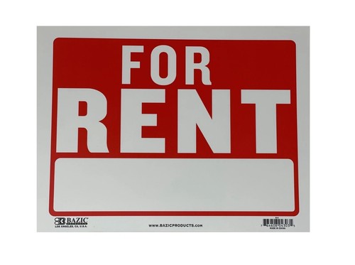 Pack for rent sign 9x12 - rent,