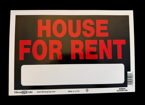 Vtg house for rent sign - for,