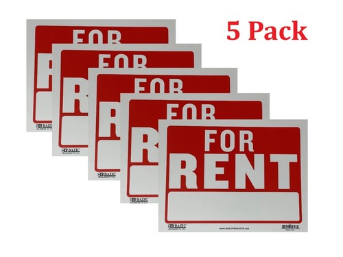 For rent sign 9x12 weather - for, in
